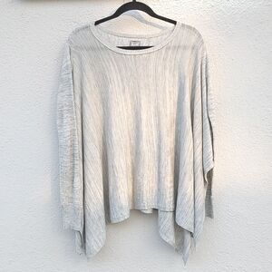 Converse Light Gray Poncho Sweater